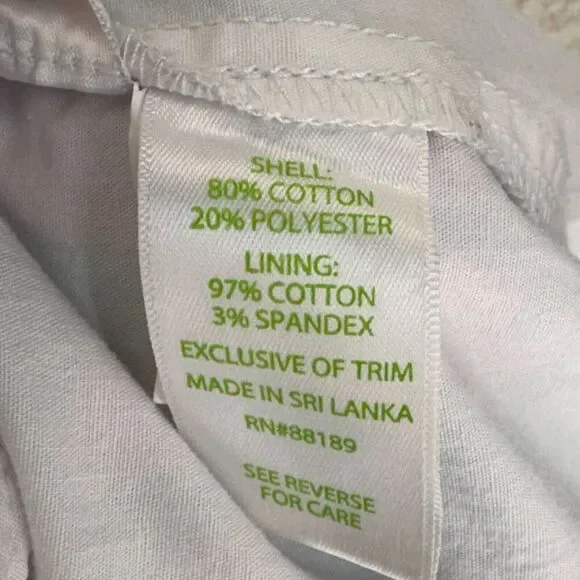 Lilly Pulitzer Lorelei Skort Womens 00 Multicolor Scalloped Hem Pockets Zipper - Picture 6 of 9